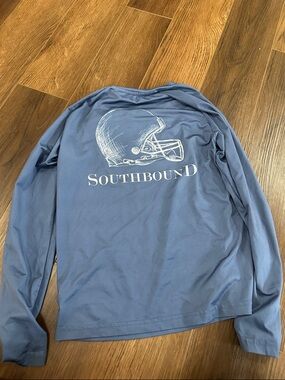 Kids' Long Sleeve Tee in Slate Blue